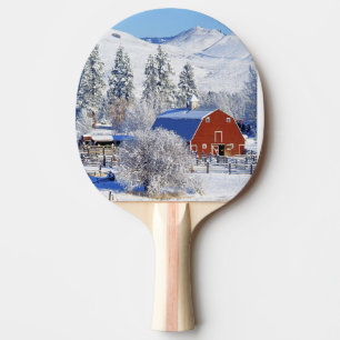 USA, Washington, Methow Valley, Ladugårdar i Pingisracket