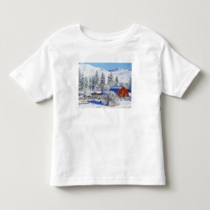 USA, Washington, Methow Valley, Ladugårdar i T Shirt