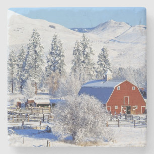 USA, Washington, Methow Valley, Ladugårdar i Underlägg Sten