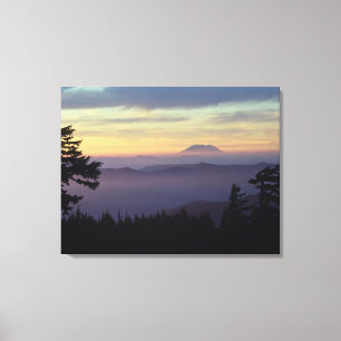 USA, Washington. Mount St. Helens sedd genom Canvastryck