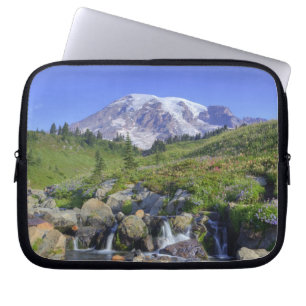 USA, Washington, Mt. Rainier NP, Mt. Rainier och 2 Laptop Fodral