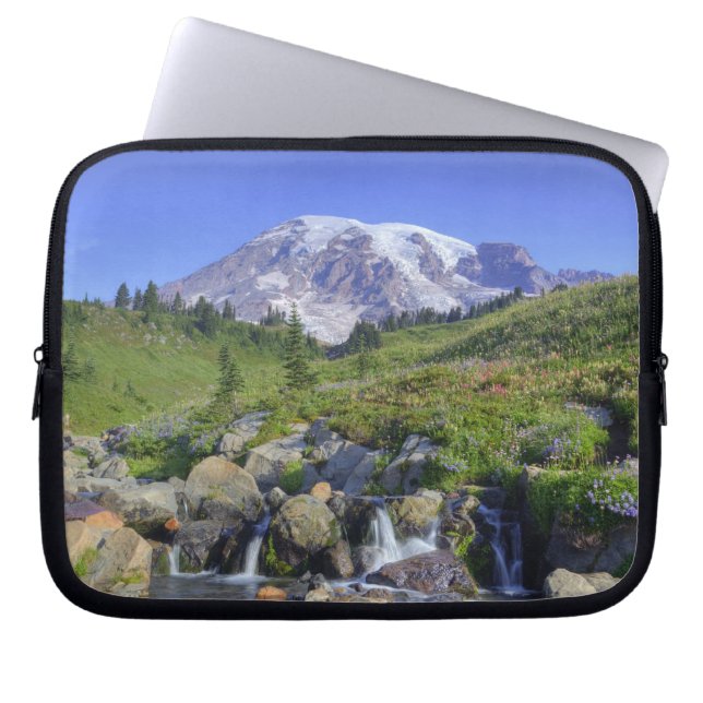 USA, Washington, Mt Rainier NP, Mt Rainier och 2 Laptop Fodral (Framsidan)