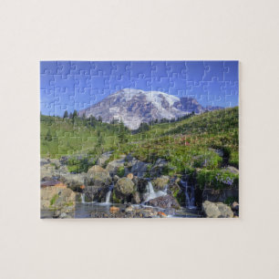 USA, Washington, Mt. Rainier NP, Mt. Rainier och 2 Pussel