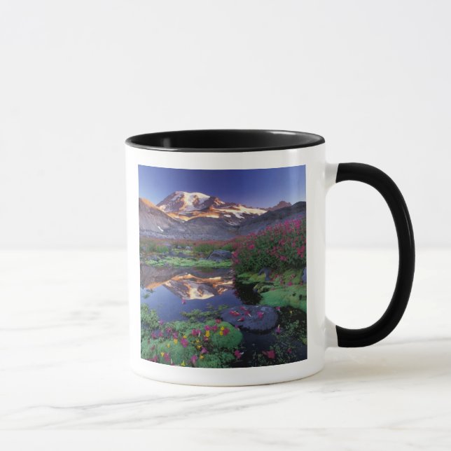 USA, Washington, Mt. Rainier NP, soluppgång, Mugg (Höger)