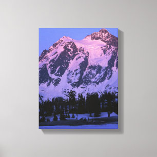 USA, Washington, Mt. Shuskan i North Cascades Canvastryck