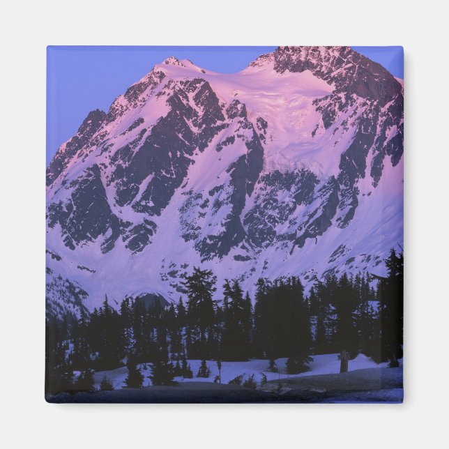 USA, Washington, Mt. Shuskan i North Cascades Magnet (Framsidan)