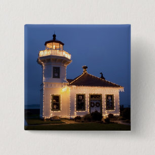 USA, Washington, Mukilteo. Mukilteo fyr Knapp