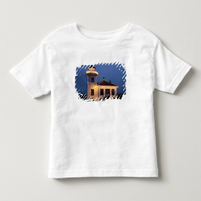 USA, Washington, Mukilteo. Mukilteo fyr Tee Shirt (Framsida)