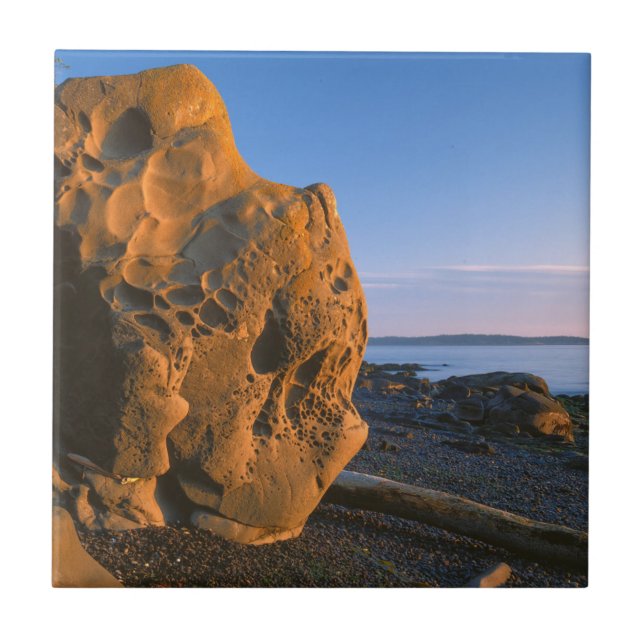 USA, Washington, Orcas Island, Boulder Kakelplatta (Framsidan)