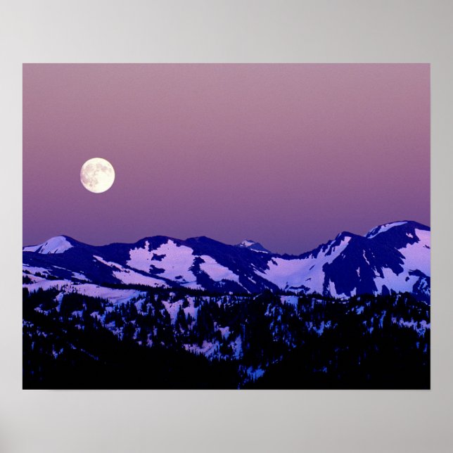 USA, Washington, Port Angeles, Olympic National Poster (Framsidan)