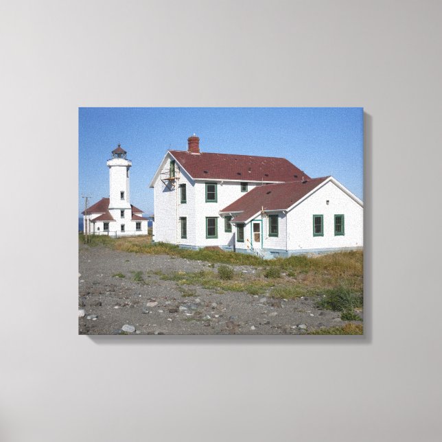 USA, Washington, Port Townsend, Point Wilson Canvastryck (Framsida)