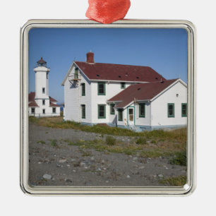 USA, Washington, Port Townsend, Point Wilson Julgransprydnad Metall