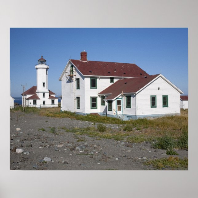 USA, Washington, Port Townsend, Point Wilson Poster (Framsidan)