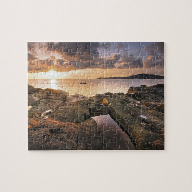 USA, Washington, San Juan Islands.  En dramatisk 2 Pussel (Horisontell)