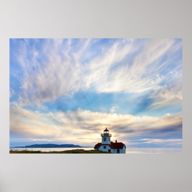 USA, Washington, San Juan Islands. Solnedgång 2 Poster (Framsidan)