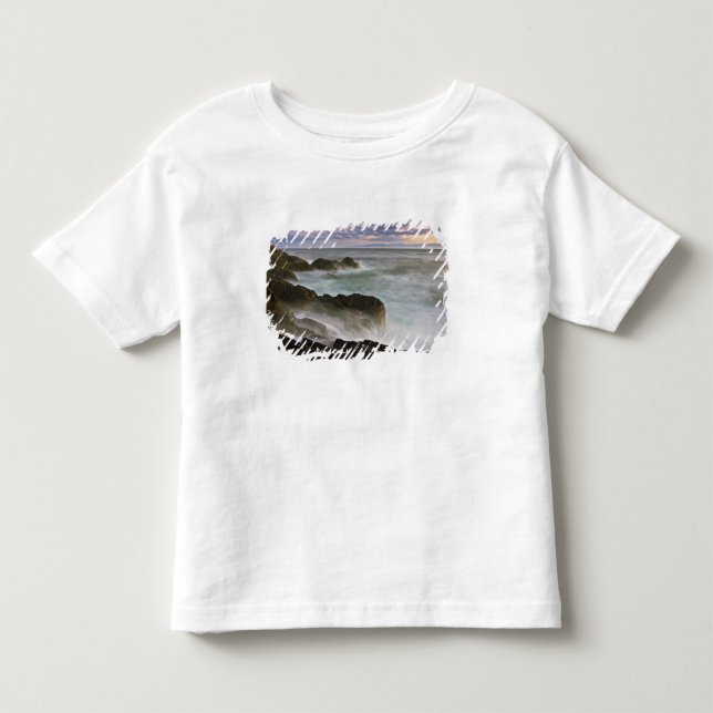 USA, Washington, San Juan Islands.  Vågor kraschar T-shirt (Framsida)