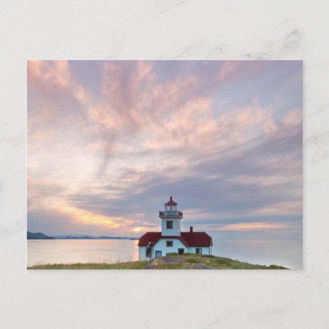 USA, Washington, San Juan-öarna Solnedgång Vykort (Framsida)