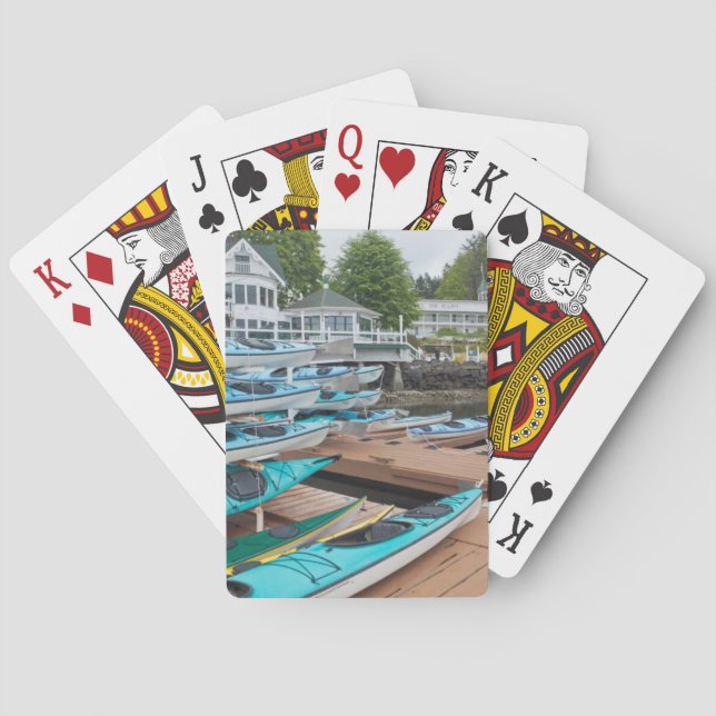 USA, Washington, San Juanöarna Spel Kort (Baksidan)