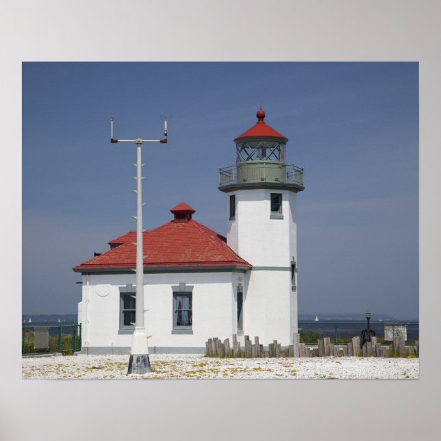 USA, Washington, Seattle, Alki Point fyr, 2 Poster (Framsidan)