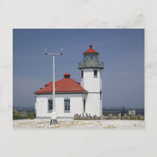 USA, Washington, Seattle, Alki Point fyr, 2 Vykort