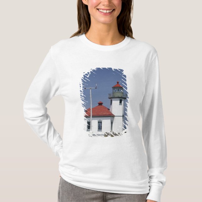 USA, Washington, Seattle, Alki Point fyr. T-shirt (Framsida)