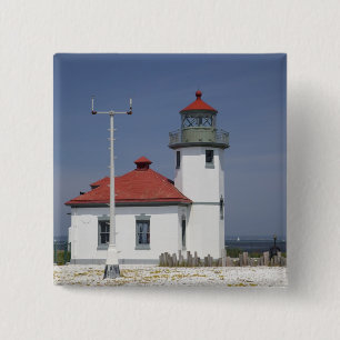 USA, Washington, Seattle, Alki Point Lighthouse, 2 Knapp