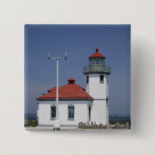 USA, Washington, Seattle, Alki Point Lighthouse, Knapp