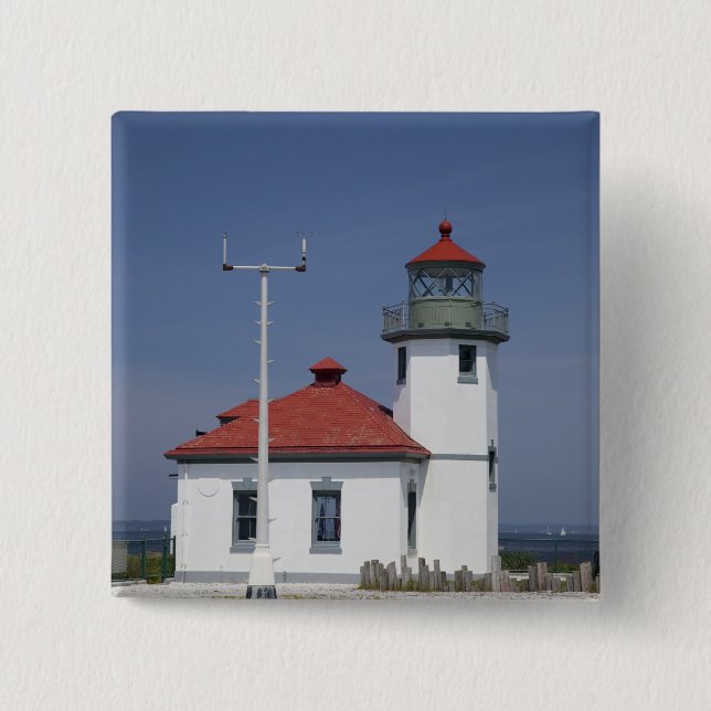 USA, Washington, Seattle, Alki Point Lighthouse, Knapp (Framsida)