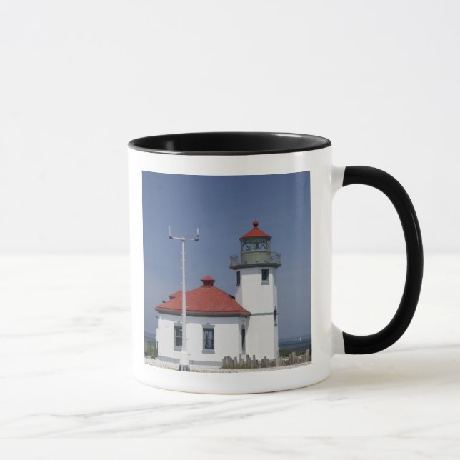 USA, Washington, Seattle, Alki Point Lighthouse, Mugg (Höger)