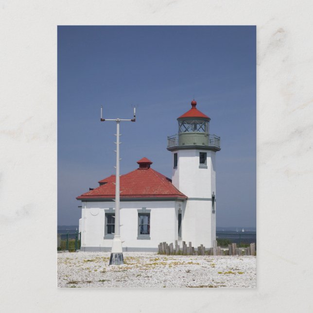USA, Washington, Seattle, Alki Point Lighthouse, Vykort (Framsida)
