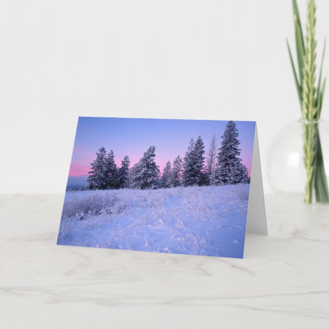 USA, Washington, Spokane County, Browne Mountain Helgkort (Framsida)