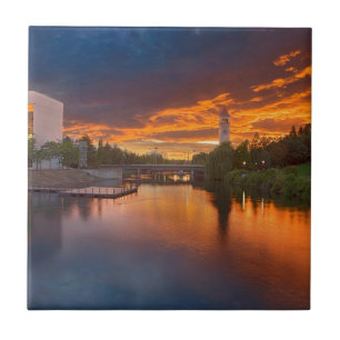 USA, Washington, Spokane, Riverfront Park Kakelplatta