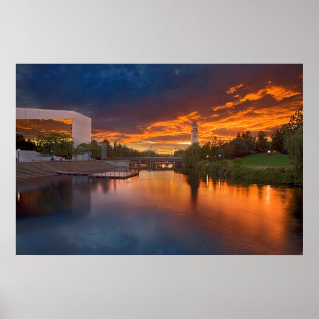 USA, Washington, Spokane, Riverfront Park Poster (Framsidan)