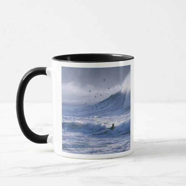 USA, Washington State, La Push. Man kayak Mugg (Vänster)