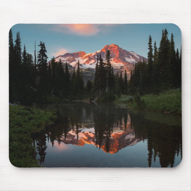USA, Washington State. Mt. Rainier speglad Musmatta (Framsidan)