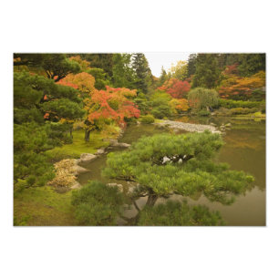 USA, Washington State, Seattle. Japanska Fototryck