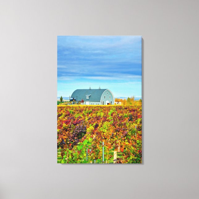 USA, Washington, Walla Walla. Garrison Bäck Canvastryck (Framsida)