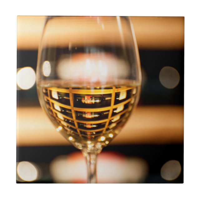USA, Washington, Walla Walla.Vin glas Kakelplatta (Framsidan)