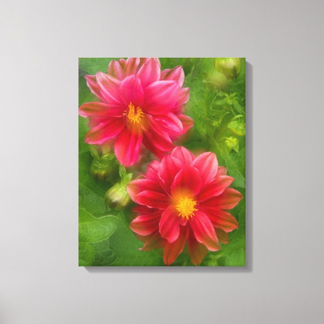 USA, Washington, Whidbey Island. Dalias montage Canvastryck (Framsida)