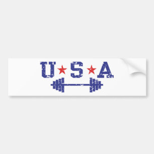 USA Weightlyftning Bildekal