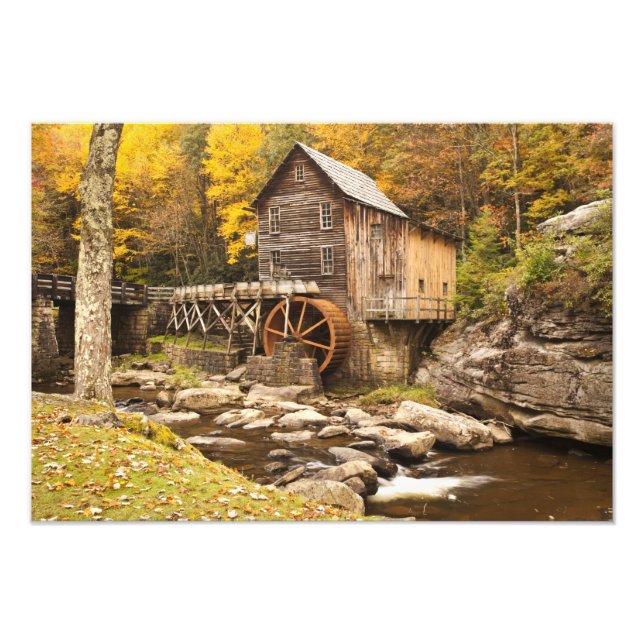 USA, West Virginia, Clifftop. Babcock State 2 Fototryck (Framsidan)