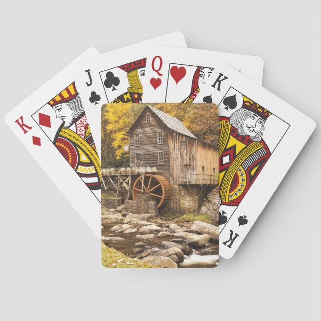USA, West Virginia, Clifftop. Babcock State 2 Spel Kort (Baksidan)