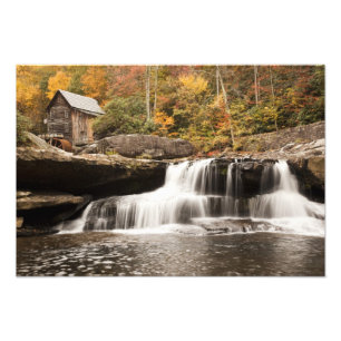 USA, West Virginia, Clifftop. Babcock State Fototryck
