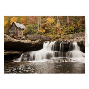 USA, West Virginia, Clifftop. Babcock State Hälsningskort