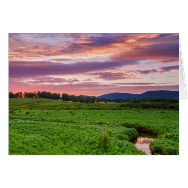 USA, West Virginia, Davis. Landskap Hälsningskort (Framsidan Horizontal)