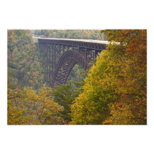 USA, West Virginia, Fayetteville. New River Fototryck
