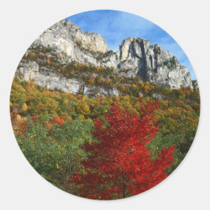 USA, West Virginia, Spruce Knob-Seneca Rocks Runt Klistermärke