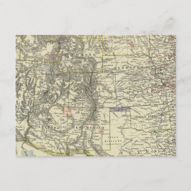 USA WESTERN VYKORT (Framsida)