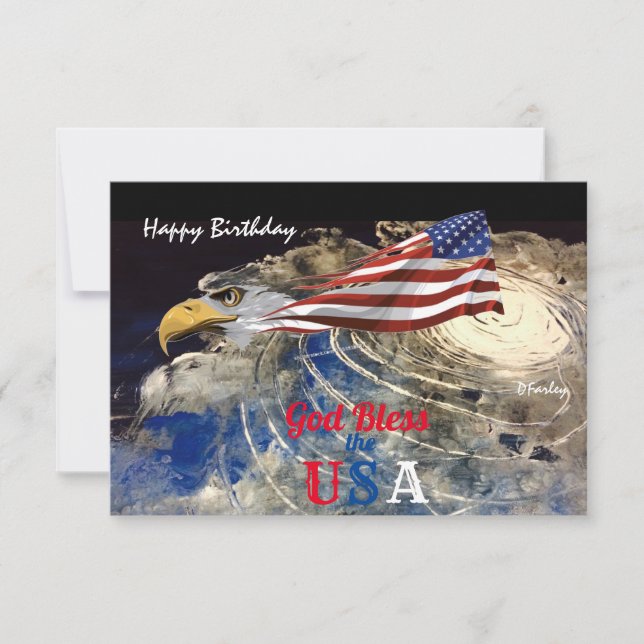 USA Whirling Earth Flexible Photo Magnet (Framsida)