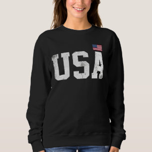 USA Women Manar Kids Patriotic American Flagga 4 j T Shirt